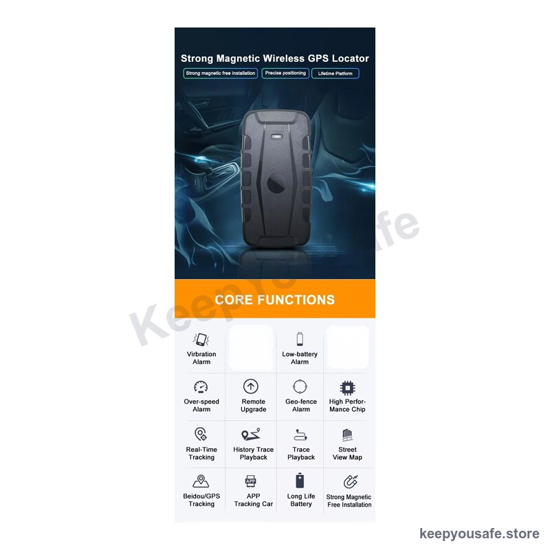 KeepYouSafe 4G GPS Tracker (Magnetic, Real-Time)