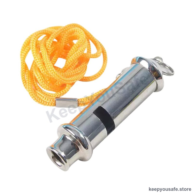 KeepYouSafe Metal Safety Whistle (Dual-Tone)