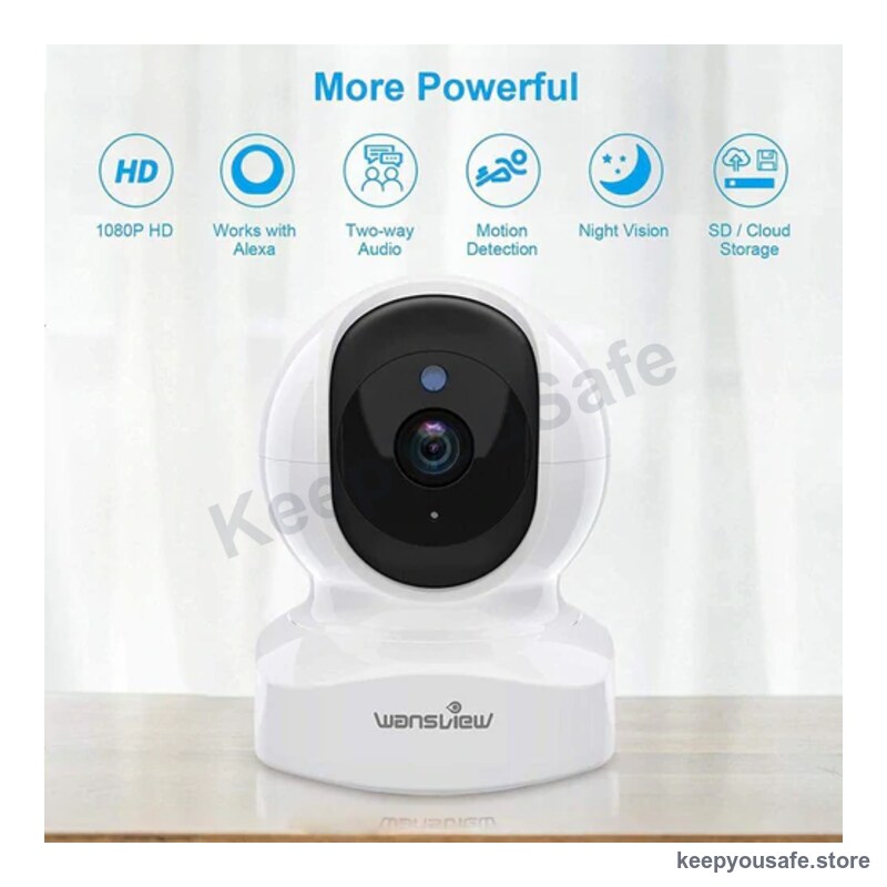 KeepYouSafe Pan/Tilt Indoor WiFi Camera 1080p